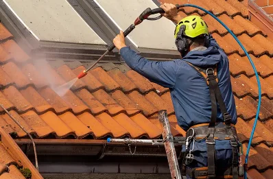Démoussage et hydrofuge de toiture à Castéron